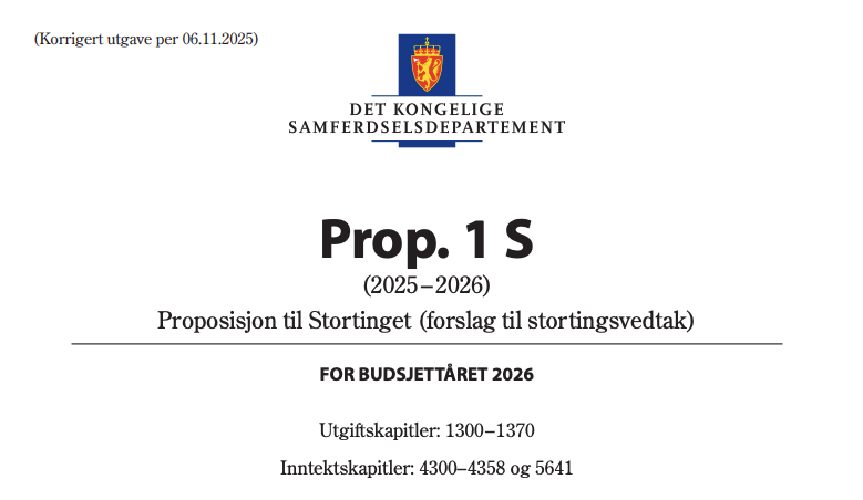 Innspill til statsbudsjettet 2026